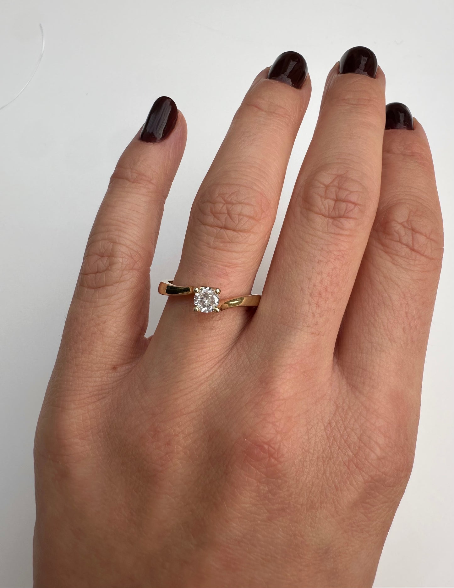 Anello Solitario Regolabile Gold