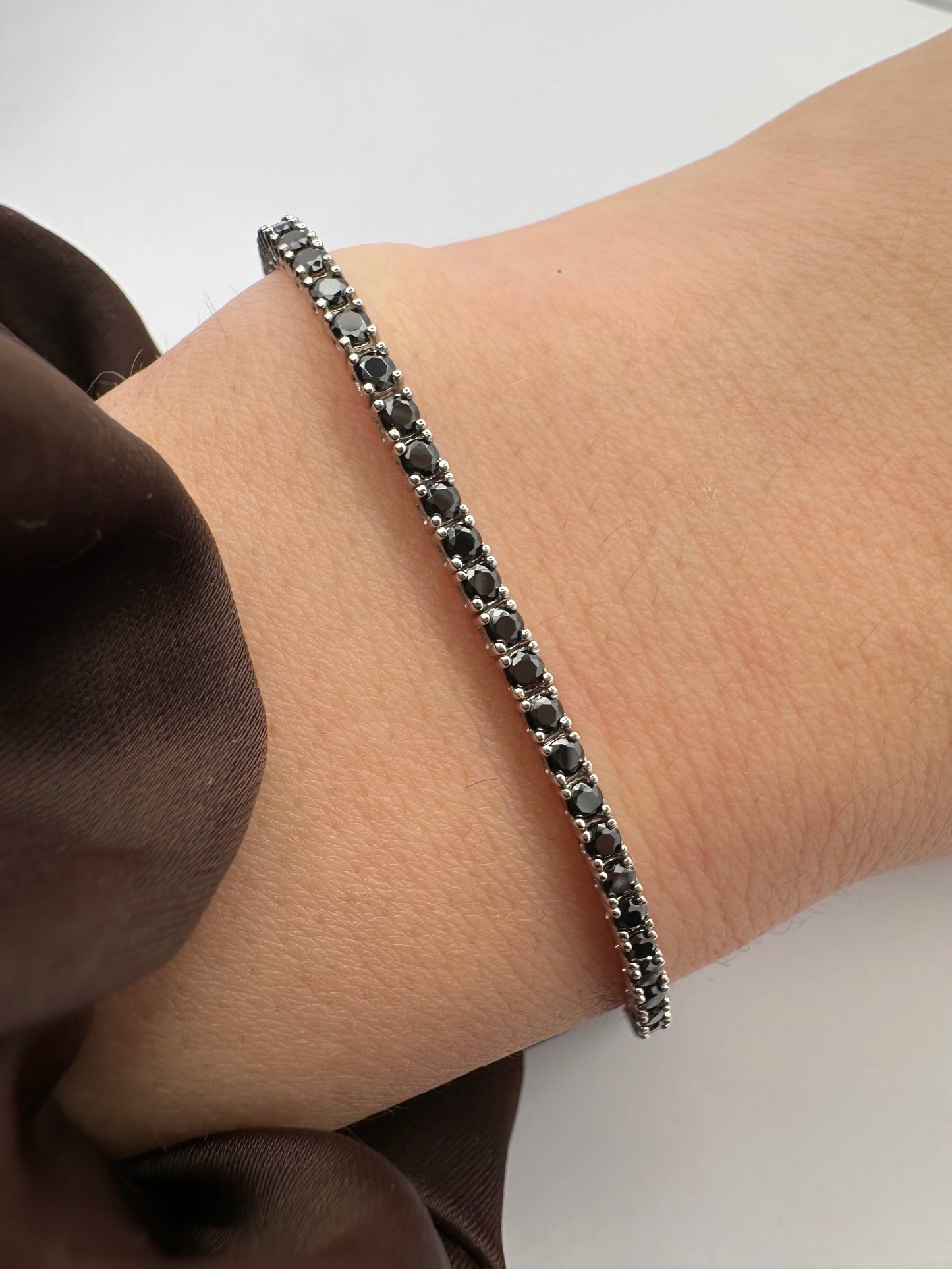 Bracciale Tennis 2mm Black