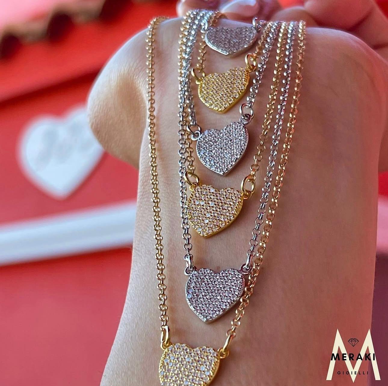 Girocollo Cuore Pavè Medium