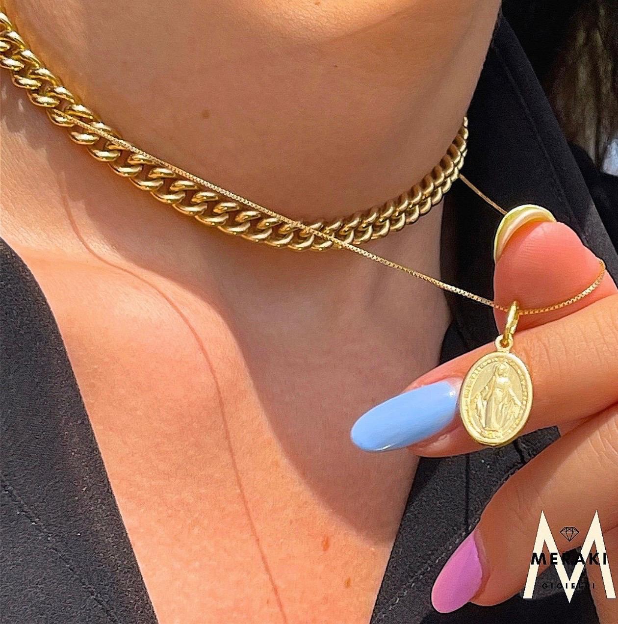 Collana Madonna Miracolosa Gold