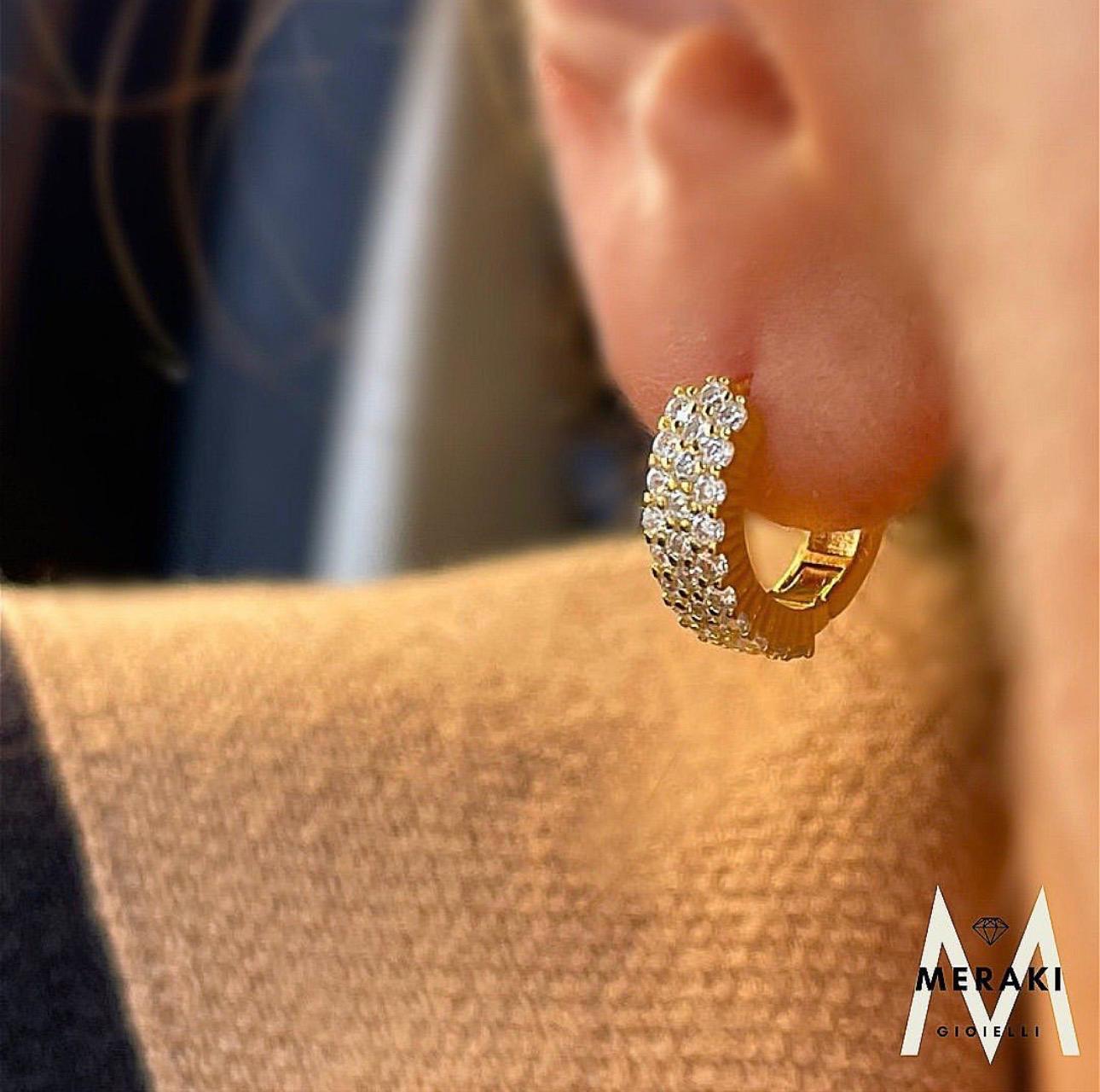 Orecchini Cerchietti FasciaGold Brill