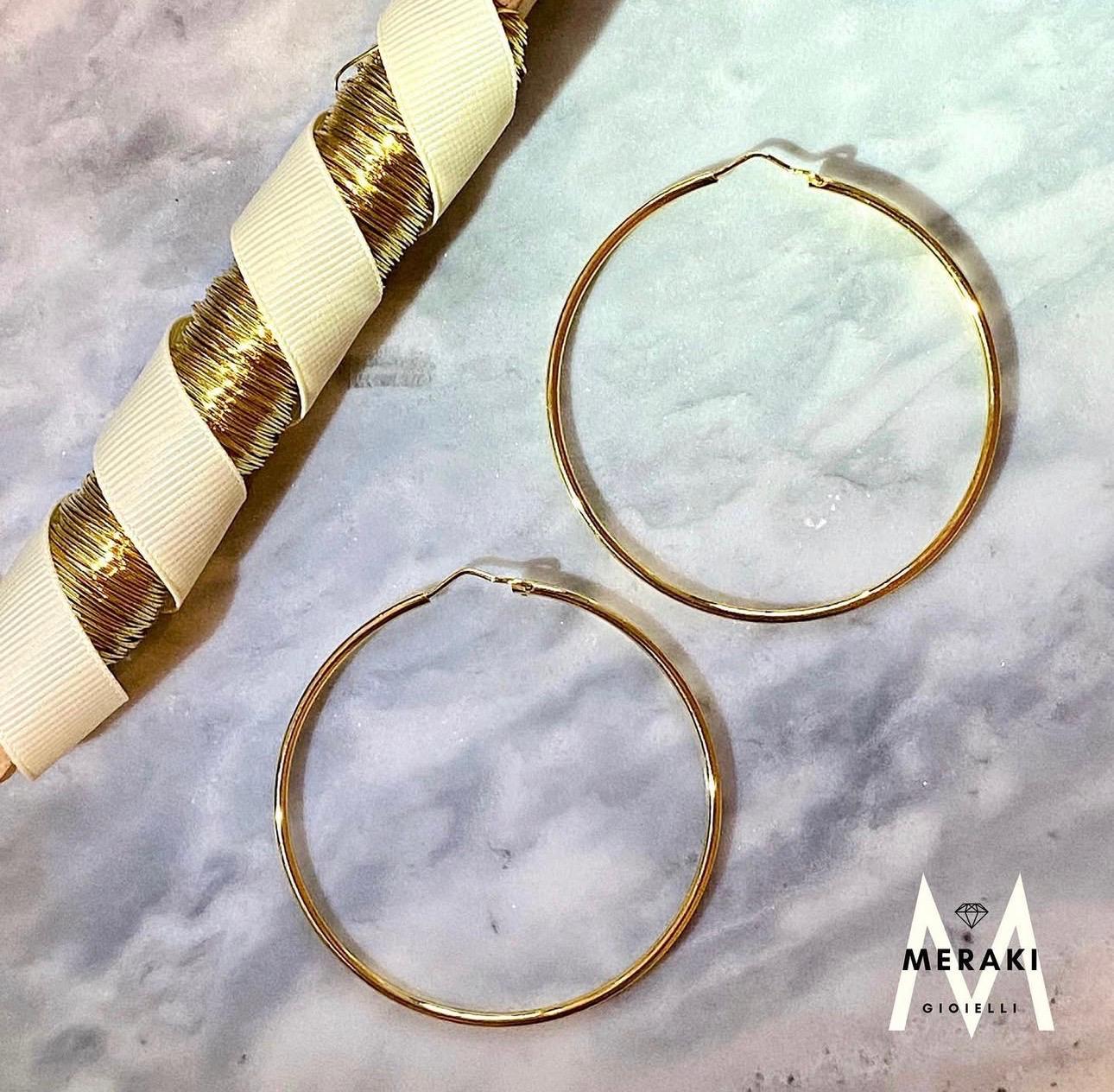 Orecchini Cerchio Filo