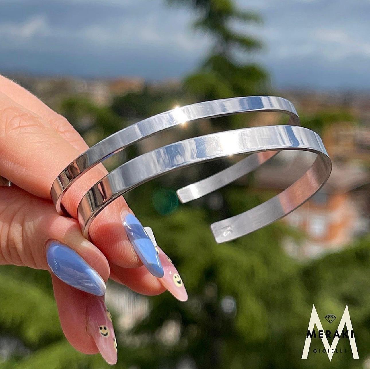 Bracciale Rigido Aperto Personalizzabile
