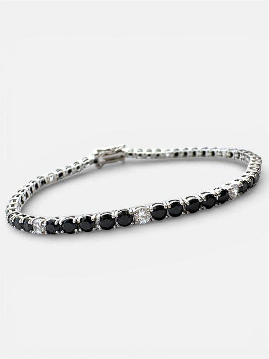 Bracciale Tennis Black&White