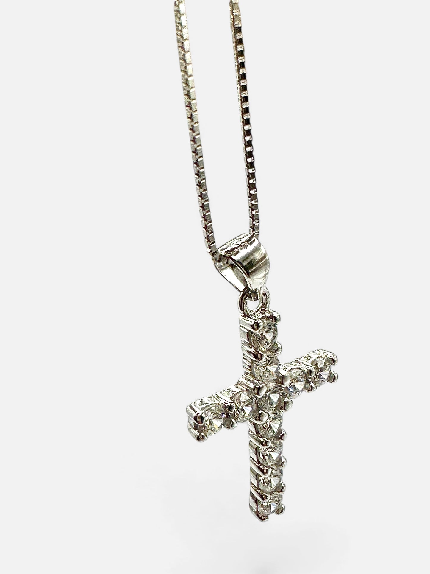 Collana Croce Brill 11zirconi