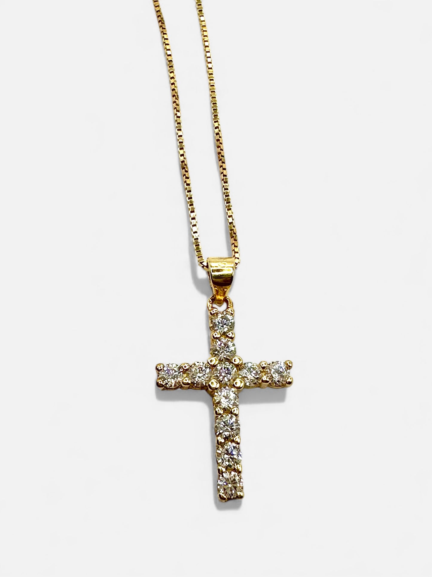 Collana Croce Brill 11zirconi
