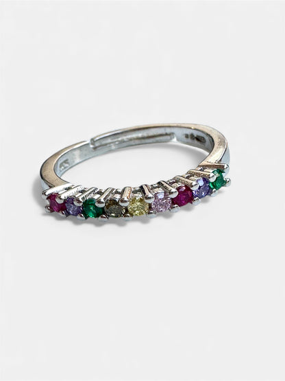 Anello Veretta Rainbow