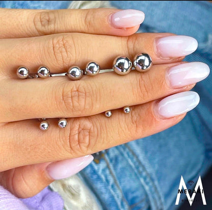 Orecchini Sfere Silver