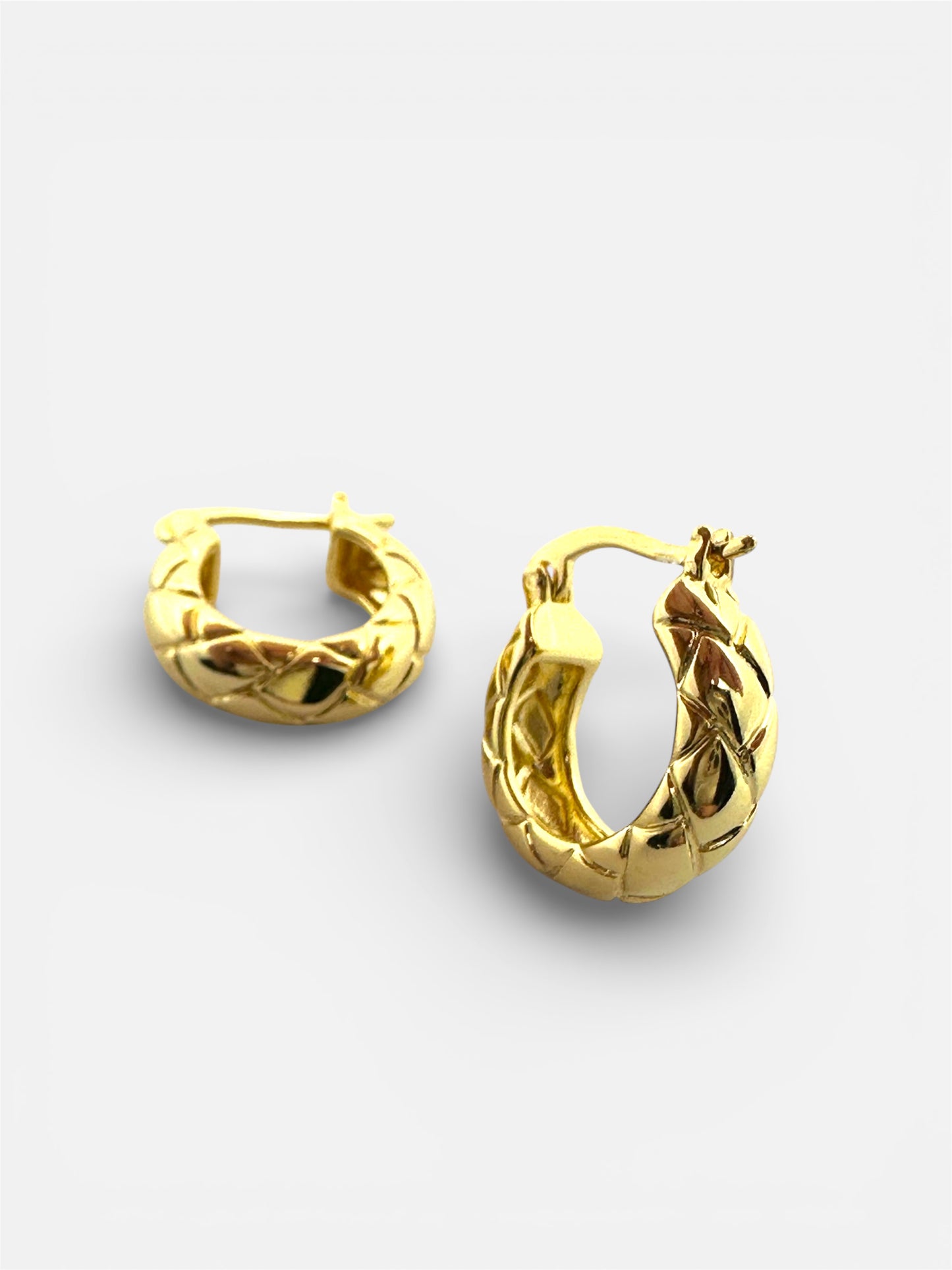 Orecchini Cerchio Trapuntato Gold
