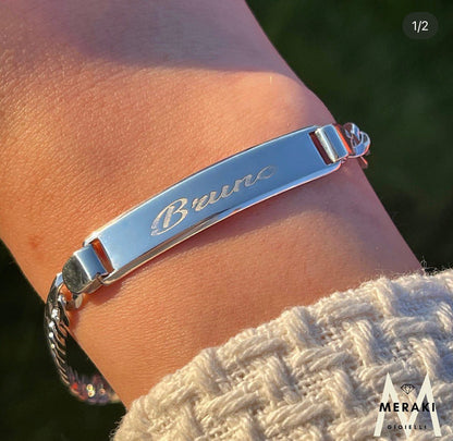 Bracciale Groumette Targhetta