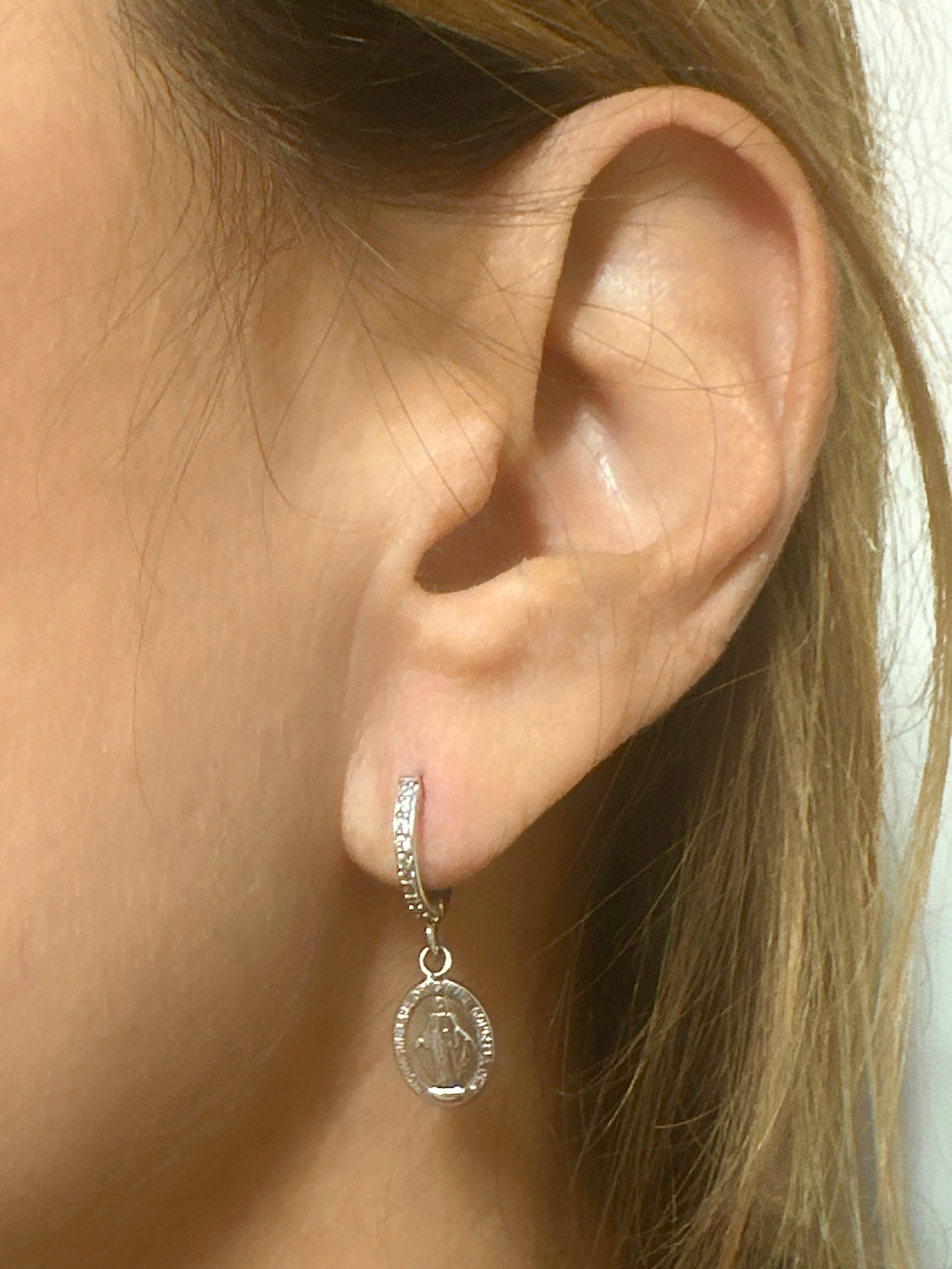 Orecchini Cerchio Pendente Miracolosa