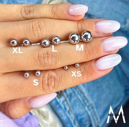 Orecchini Sfere Silver