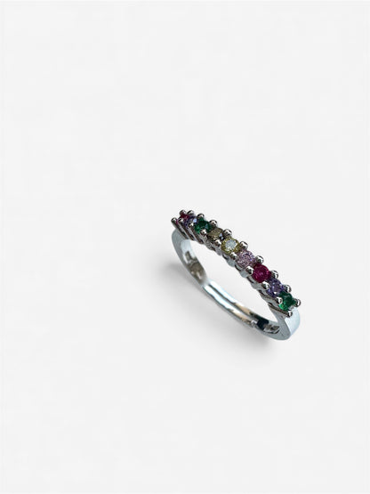 Anello Veretta Rainbow