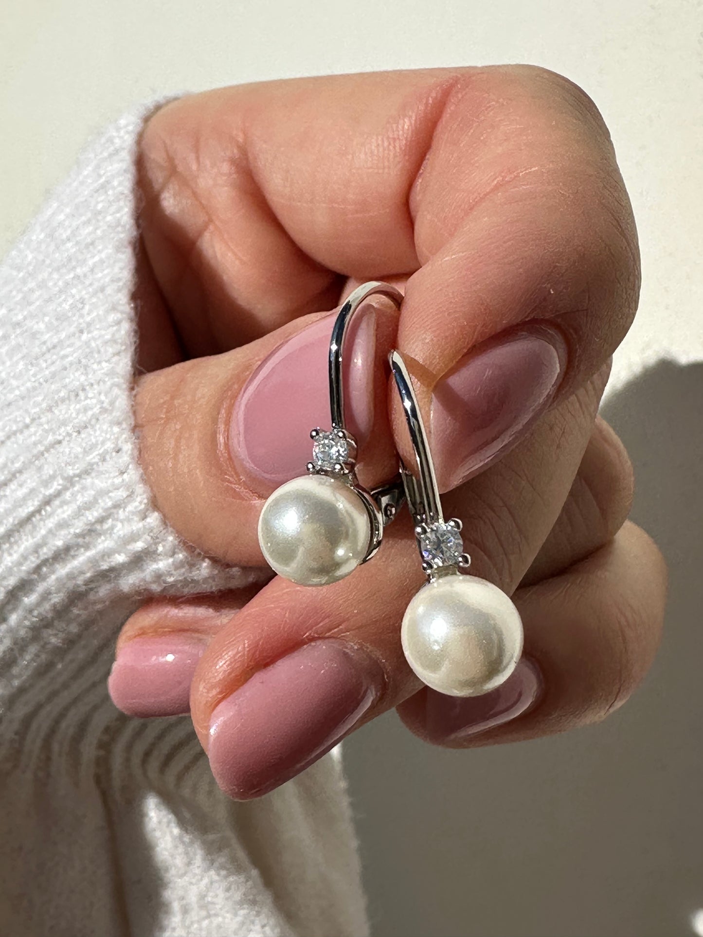 Orecchini a Monachella Perla