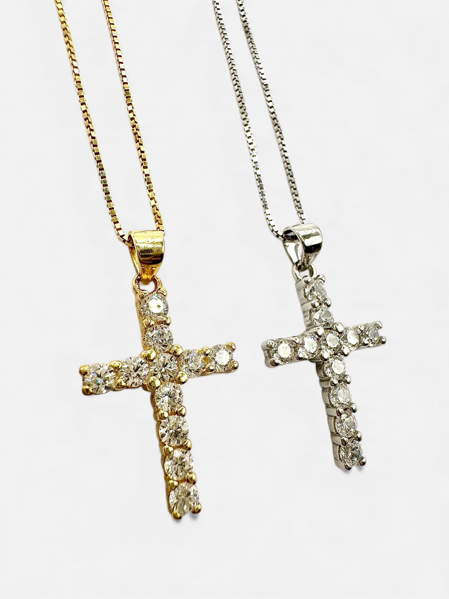 Collana Croce Brill 11zirconi