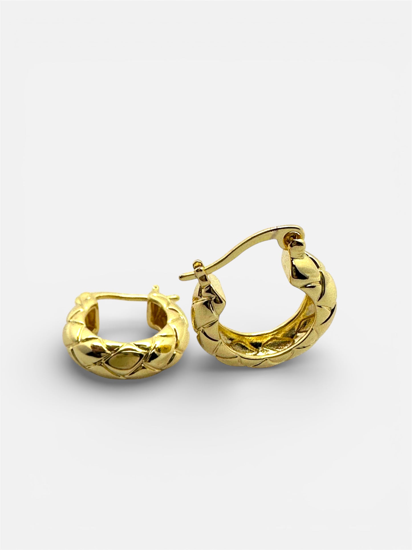 Orecchini Cerchio Trapuntato Gold