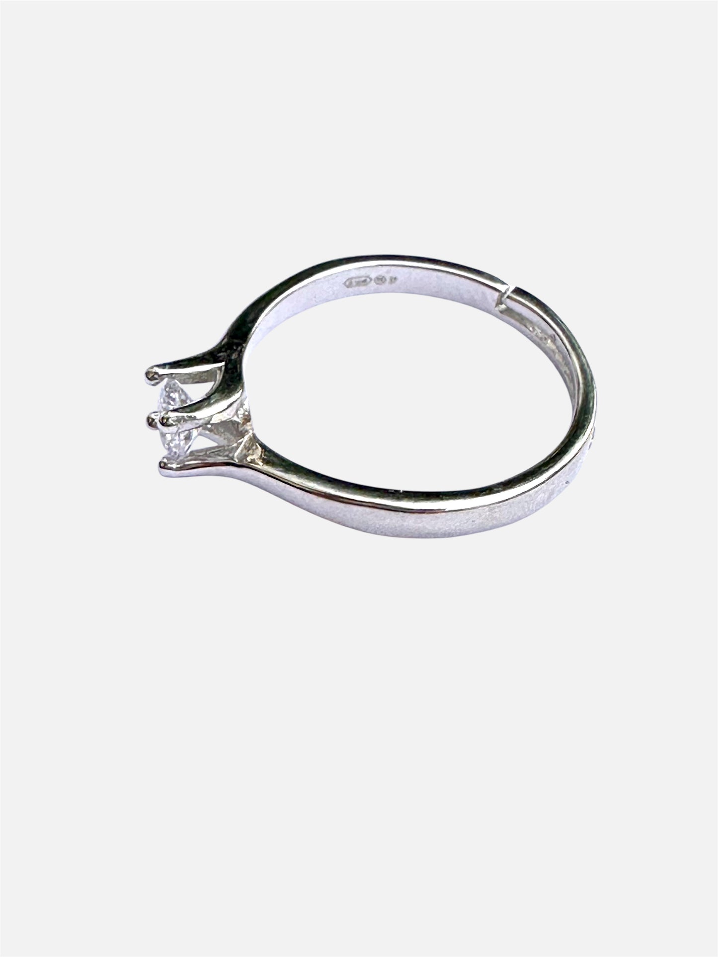 Anello Solitario Regolabile S