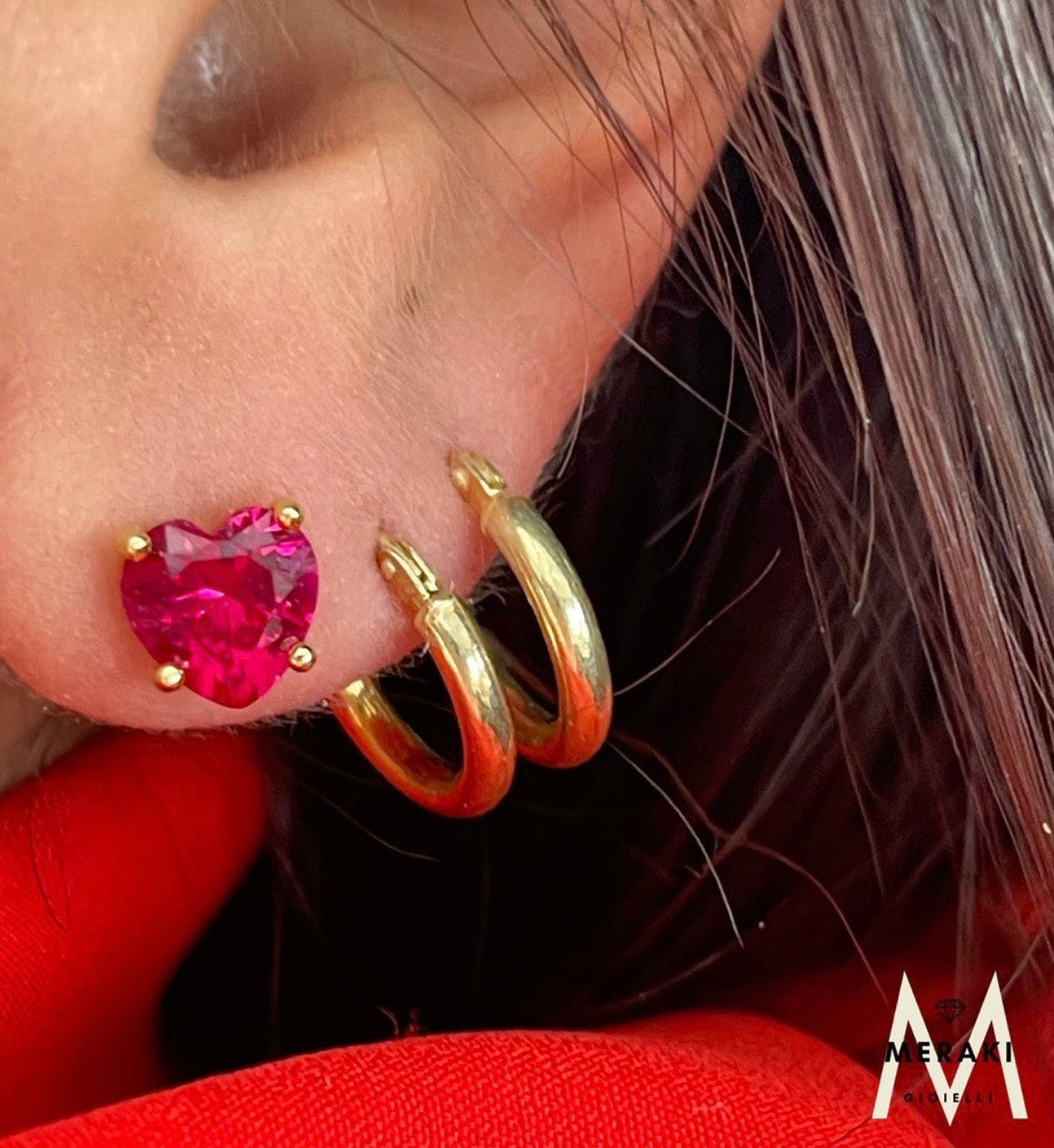 Orecchini Cuore Princess