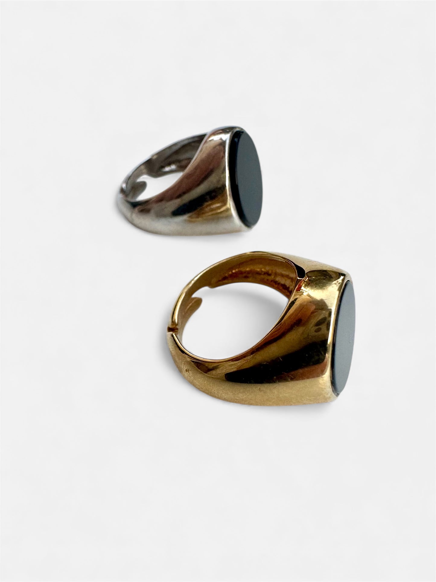 Anello Chevalier Ovale Black