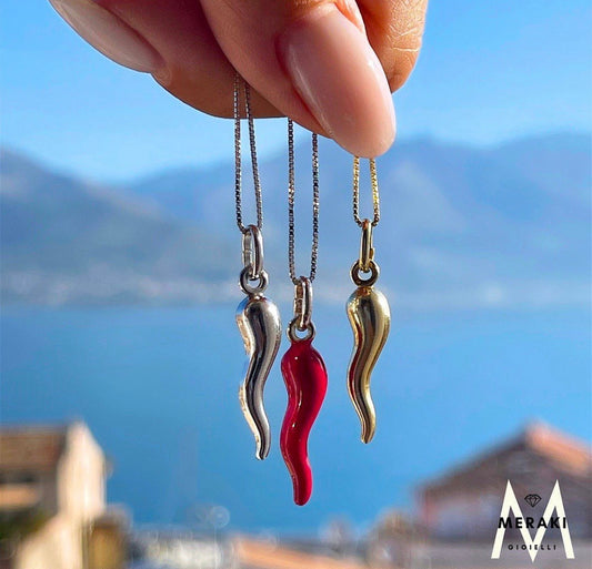 Collana Corno Portafortuna Color M
