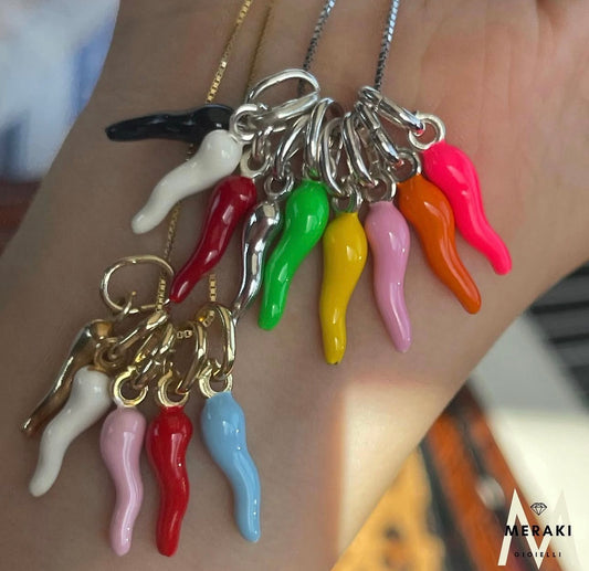 Collana Corno Portafortuna Color S