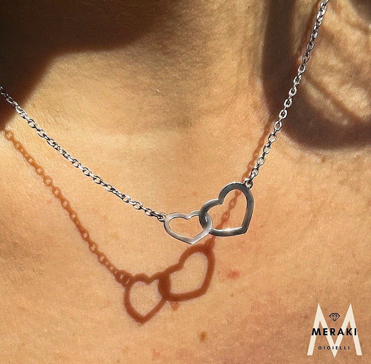 Collana Cuori Intrecciati