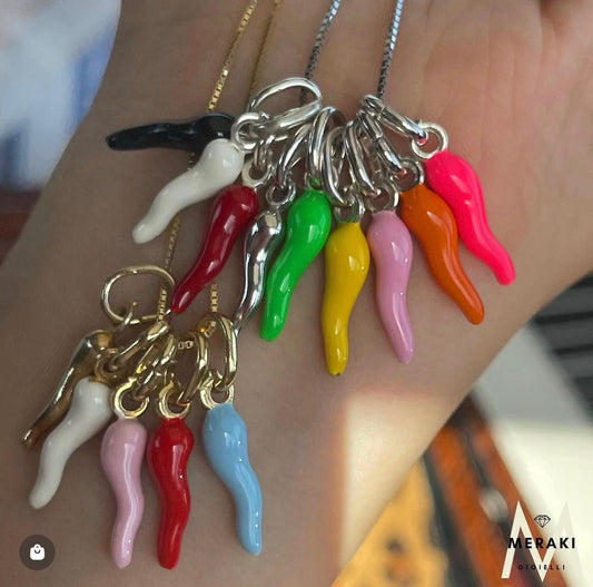 Collana Corno Portafortuna Color