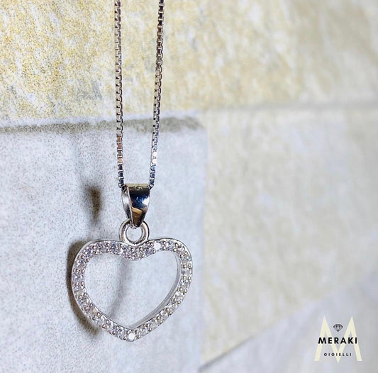 Collana Cornice Cuore Brill