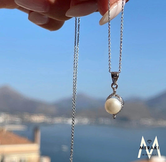 Collana Perla Goccia