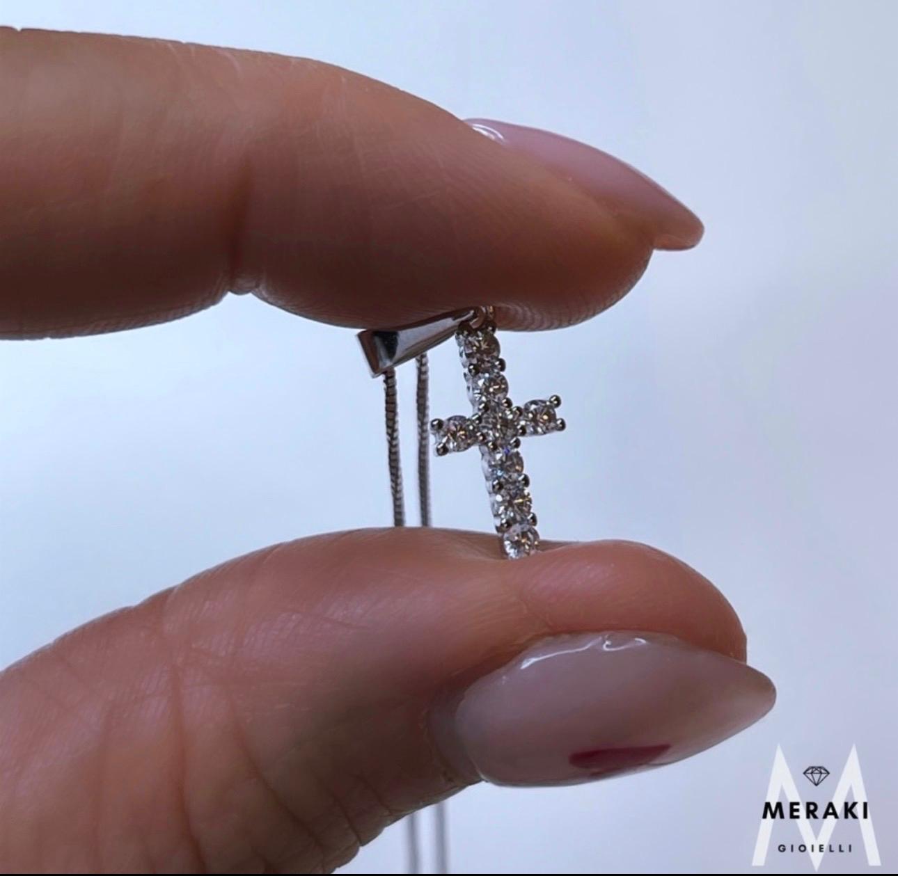 Collana Mini Croce Brill