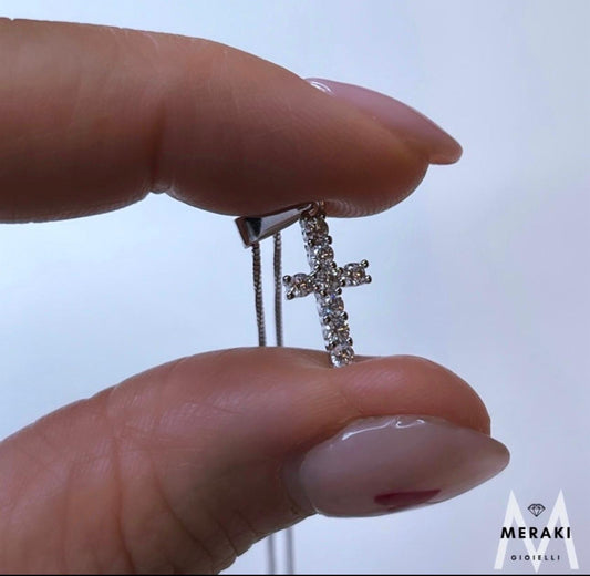 Collana Mini Croce Brill