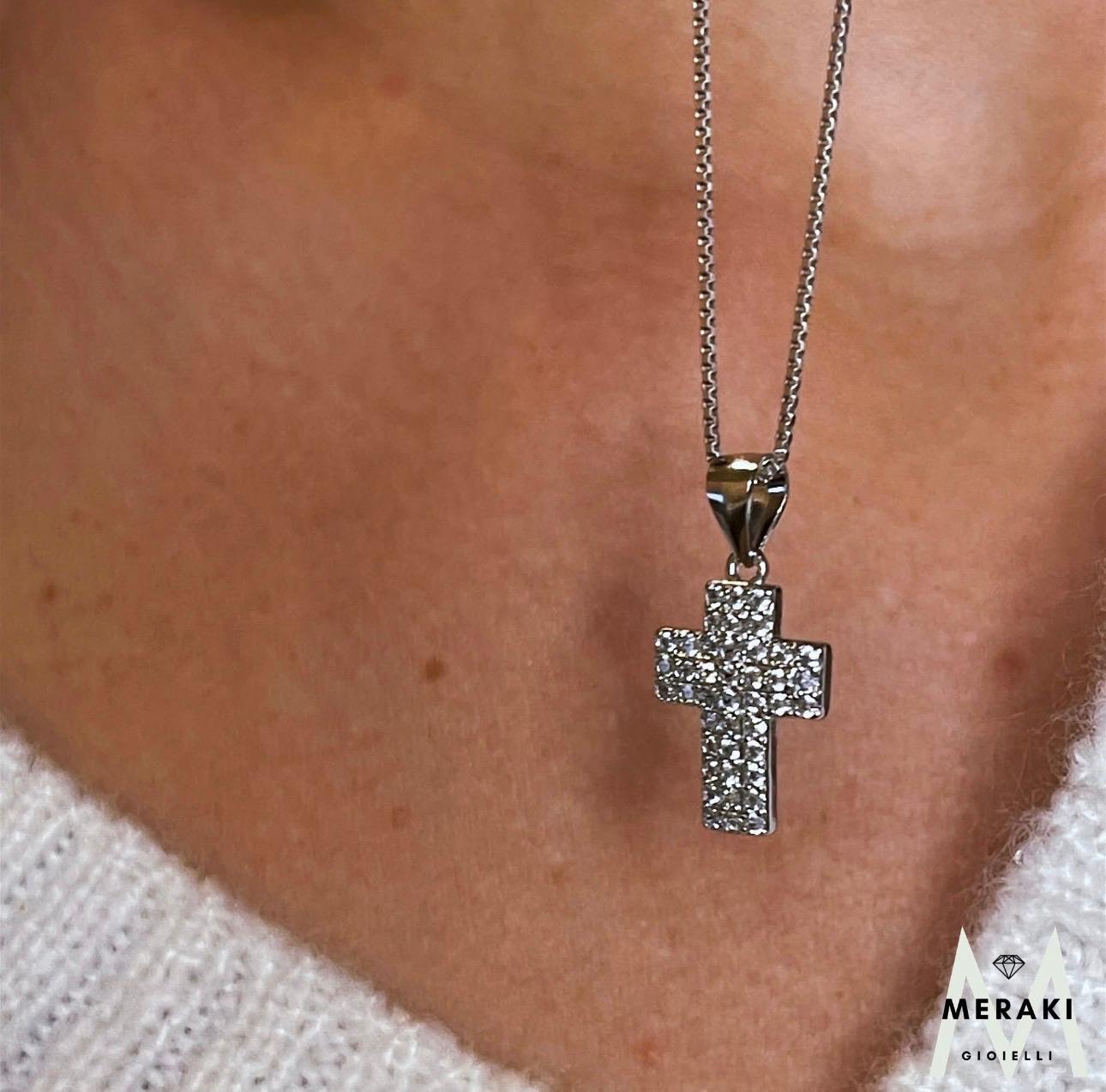 Collana Croce Piatta