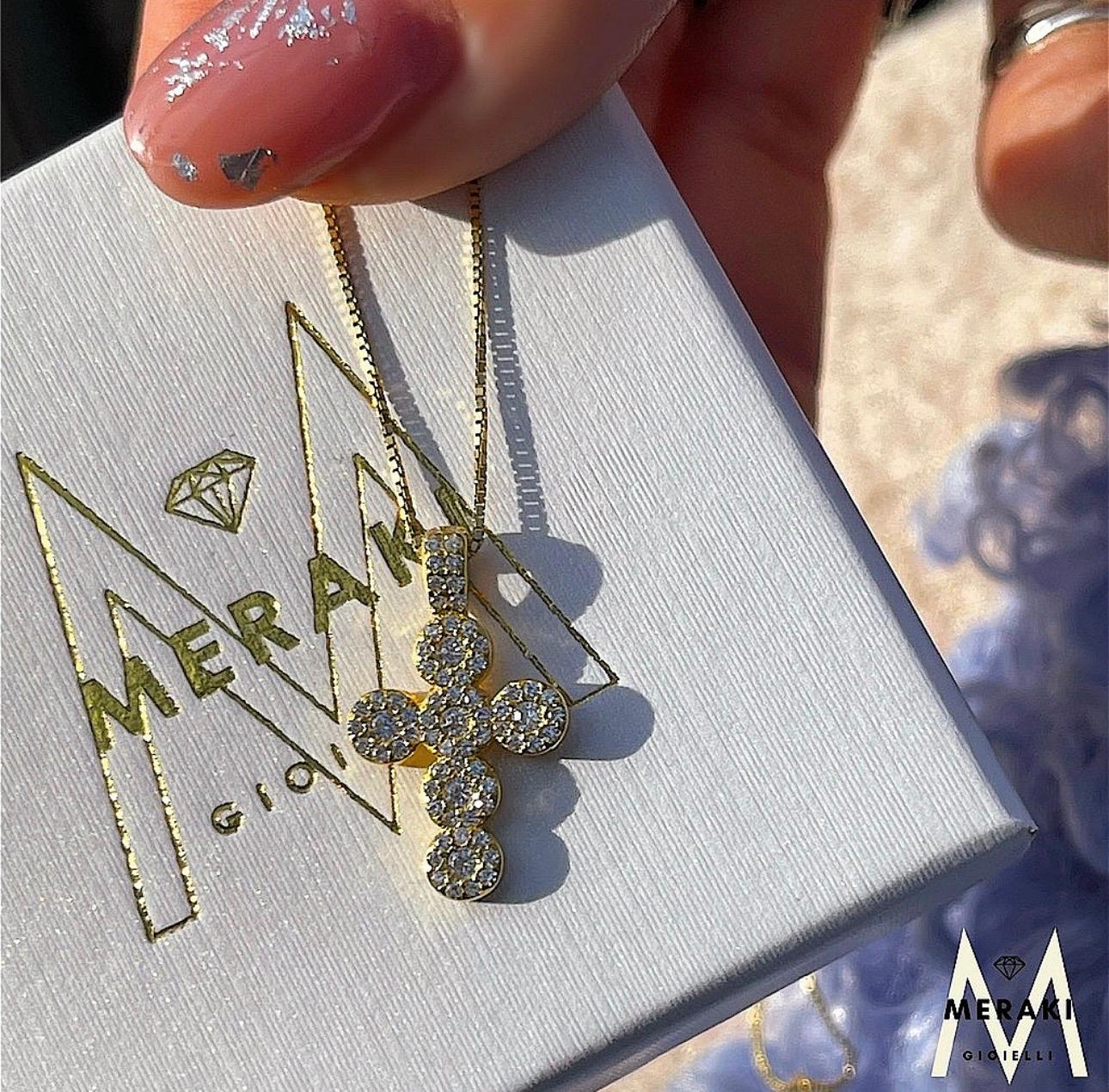 Collana Croce Tondini Gold