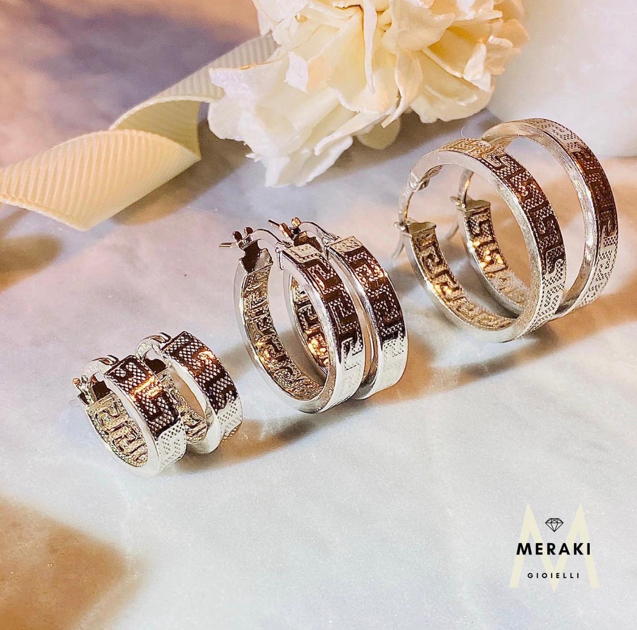 Orecchini Cerchio Greca