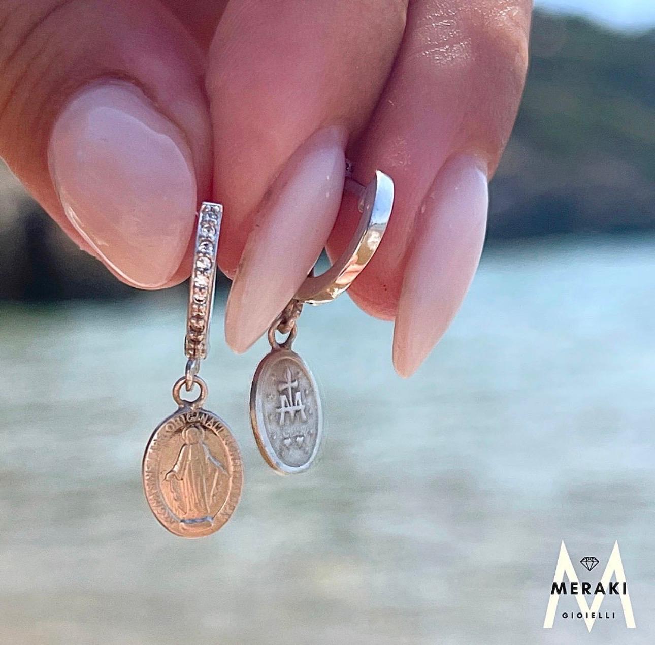 Orecchini Cerchietto CroceMadonnina Brill