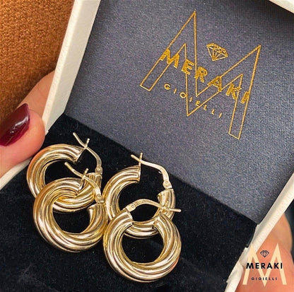 Orecchini Cerchio Twist