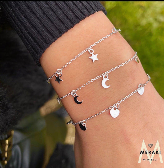 Bracciale Polvere di Stelle/Cuori/Luna