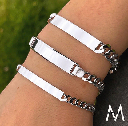 Bracciale Groumette Targhetta