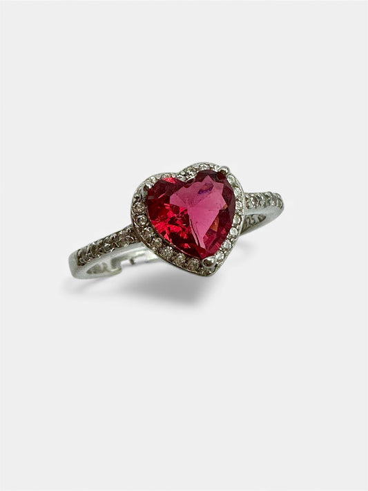 Anello Cuore RossoBrill