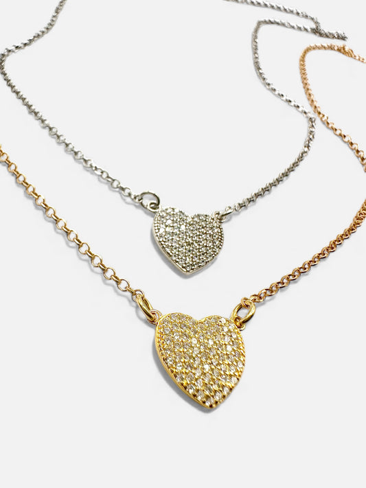 Girocollo Cuore Pavè Medium